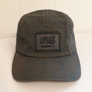 Official Crown of Laurel Camper Cap Hat with Adjustable Strap Green with Stars